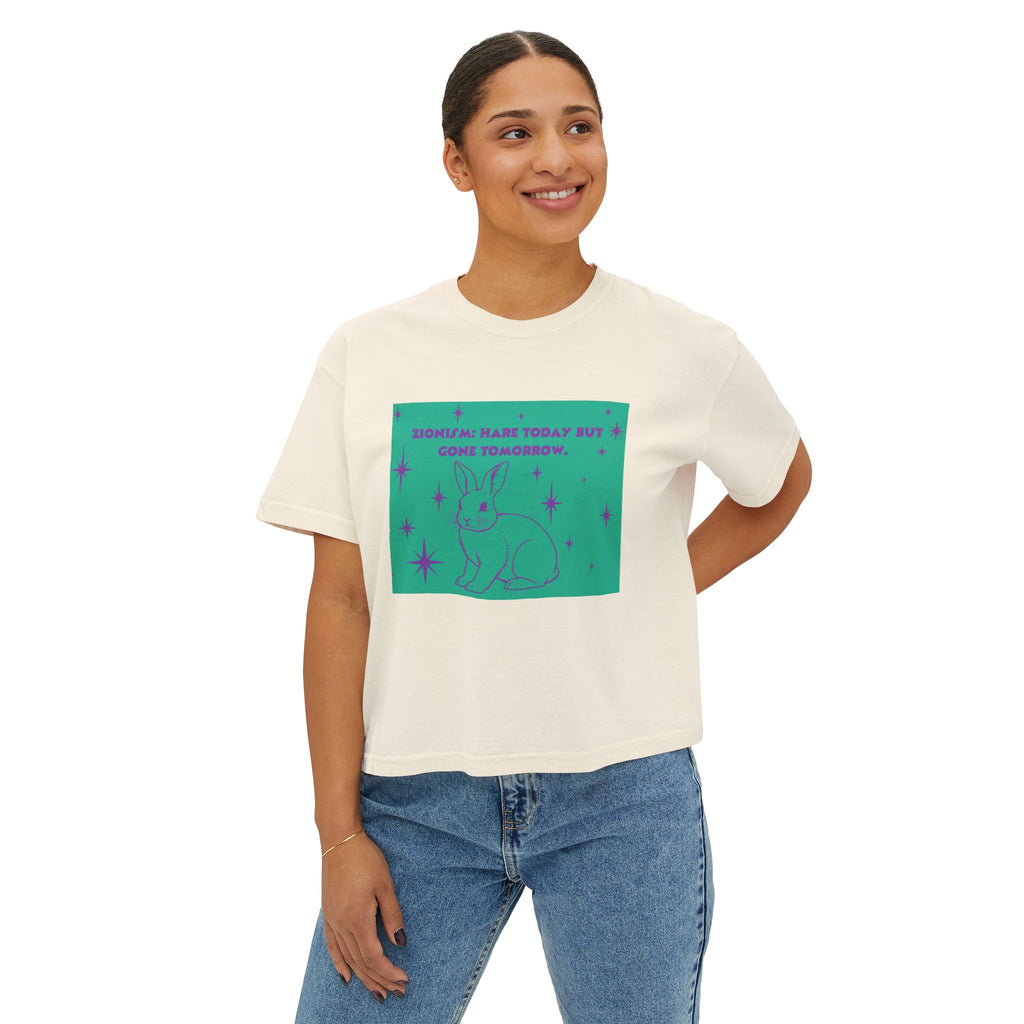 Women's Boxy Tee-Hare Today Gone Tomorrow